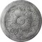 Ekena Millwork Vienna Ceiling Medallion (Fits Canopies up to 3 1/4"), 16 7/8"OD x 5/8"P, Ultra Pure White Crackle CM17VIUWC - alternate 1